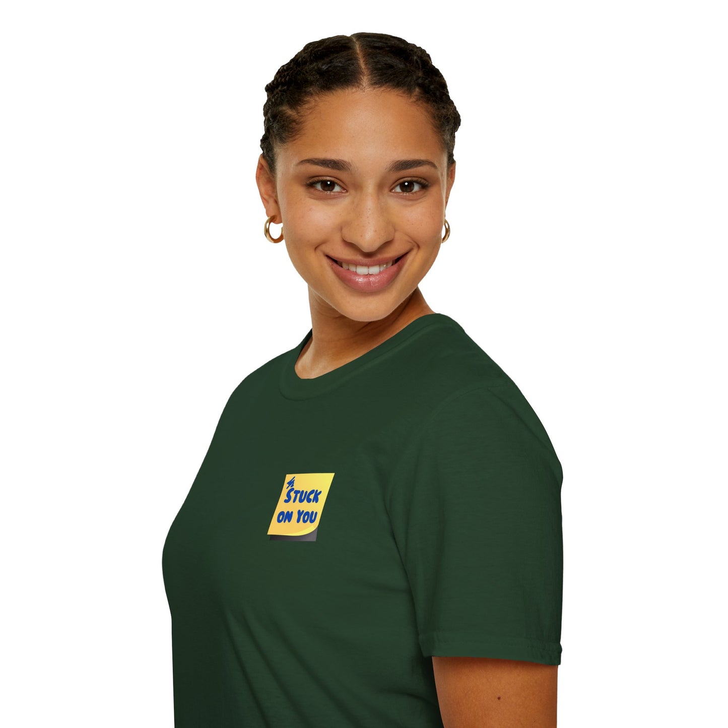 STUCK ON YOU Unisex Softstyle 100% Cotton T-Shirt