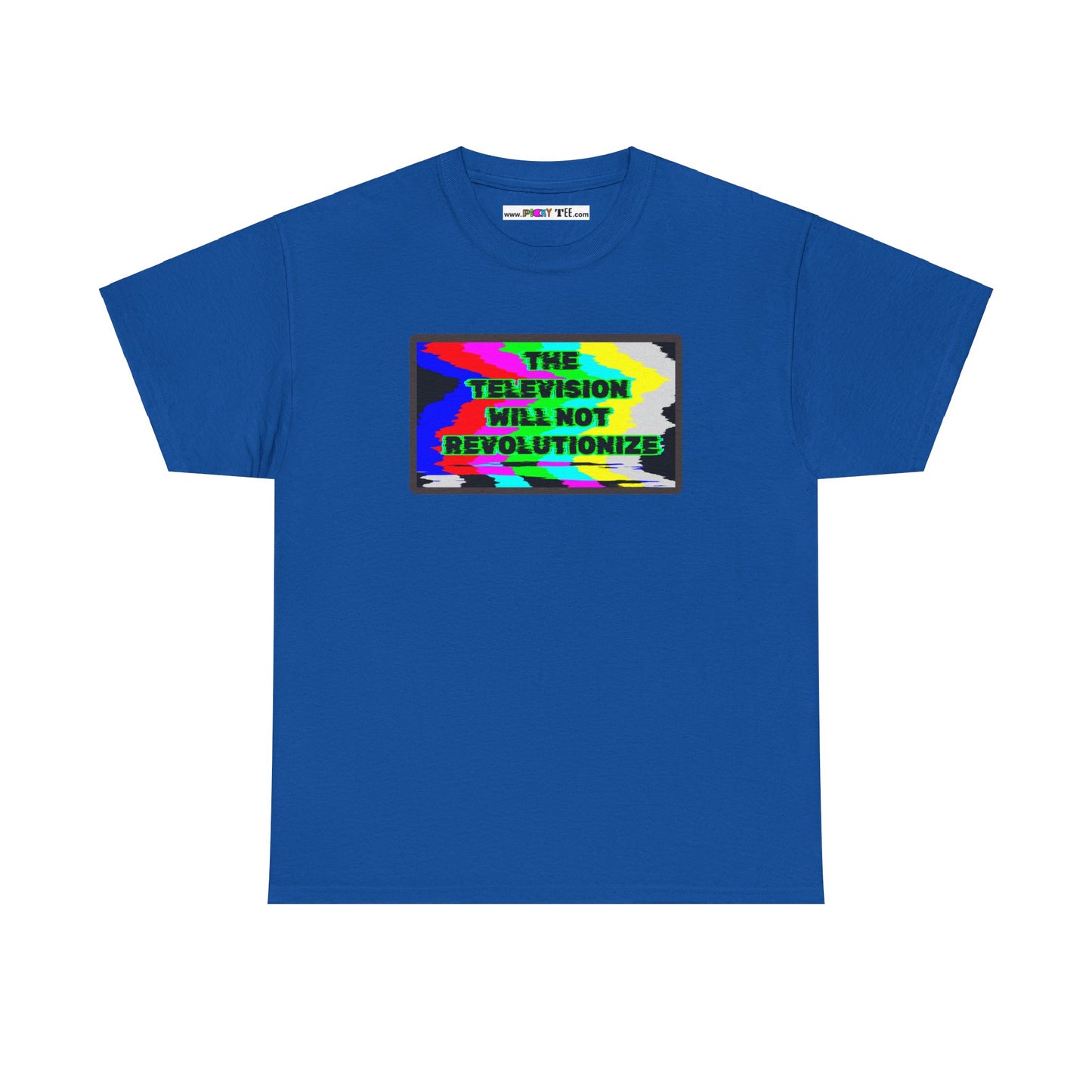 THE TELEVISION WILL NOT REVOLUTIONIZE Unisex Heavy Cotton Tee