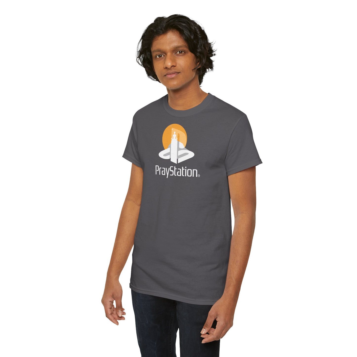 PrayStation Unisex Heavy Cotton Tee