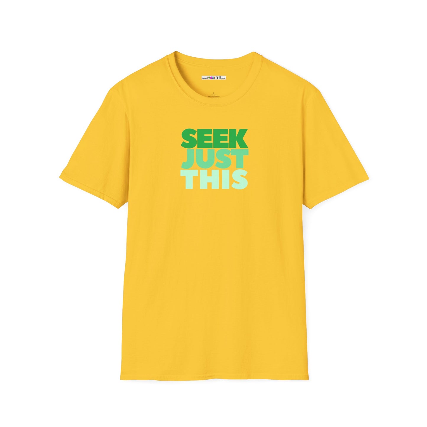 SEEK JUST THIS Unisex Softstyle 100% Cotton T-Shirt