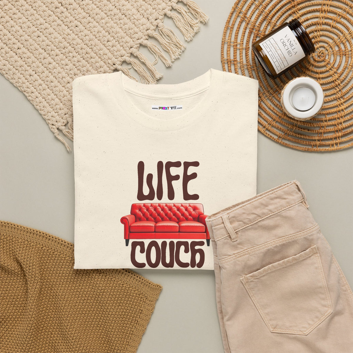 LIFE COUCH Unisex Heavy Cotton Tee