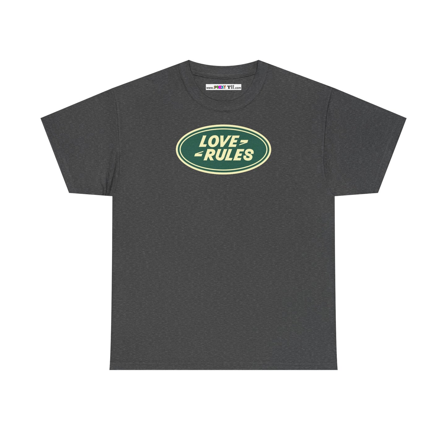 LOVE RULES Unisex Heavy Cotton Tee