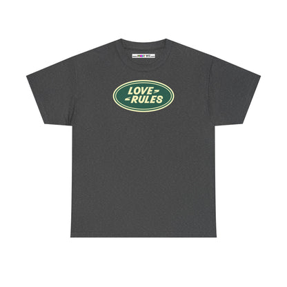 LOVE RULES Unisex Heavy Cotton Tee