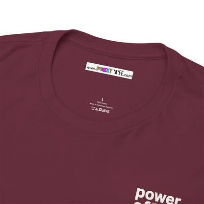 power off now Unisex Heavy Cotton Tee