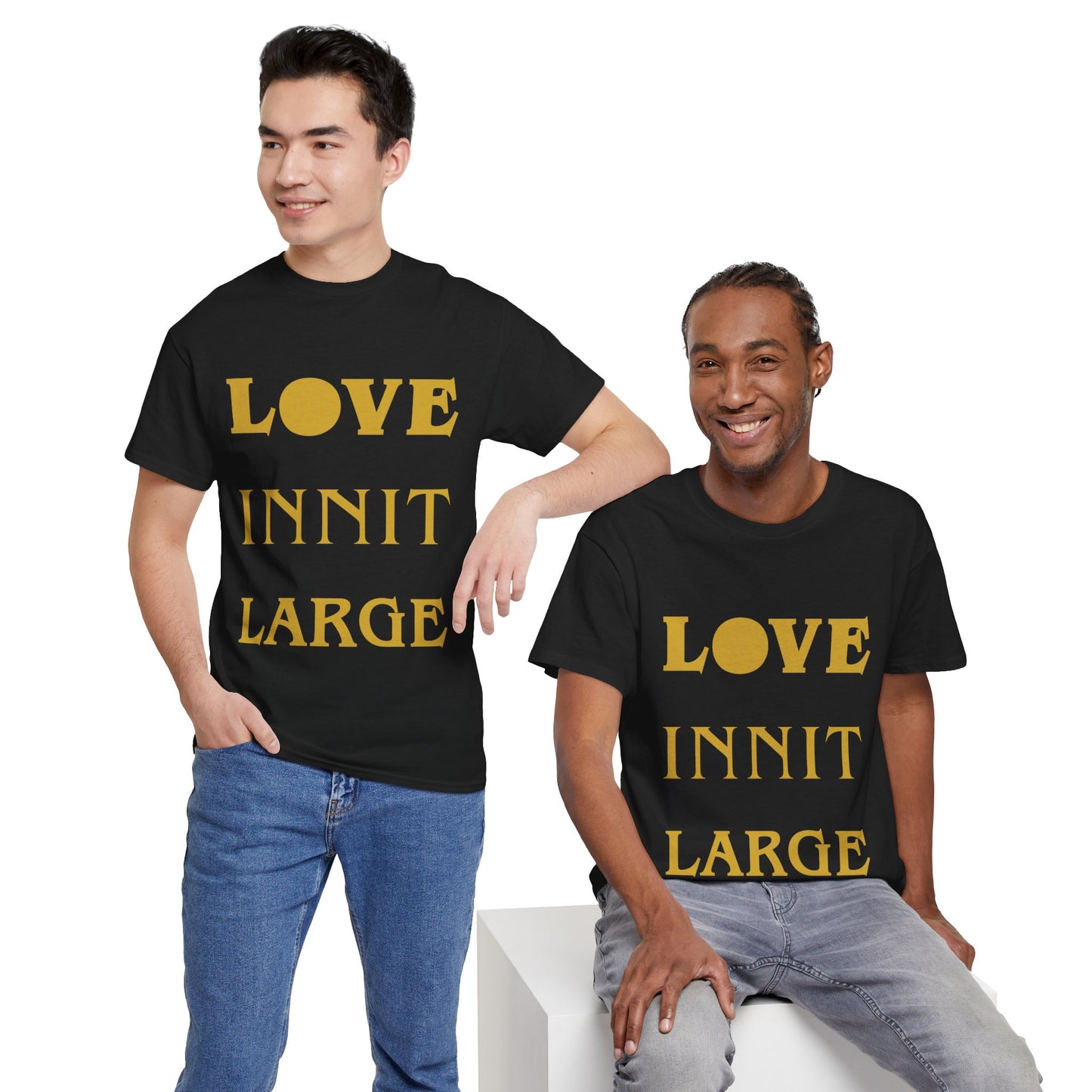 LOVE INNIT LARGE Unisex Heavy Cotton Tee
