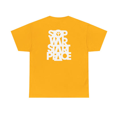 STOP WAR START PEACE Unisex Heavy Cotton Tee