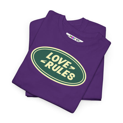 LOVE RULES Unisex Heavy Cotton Tee