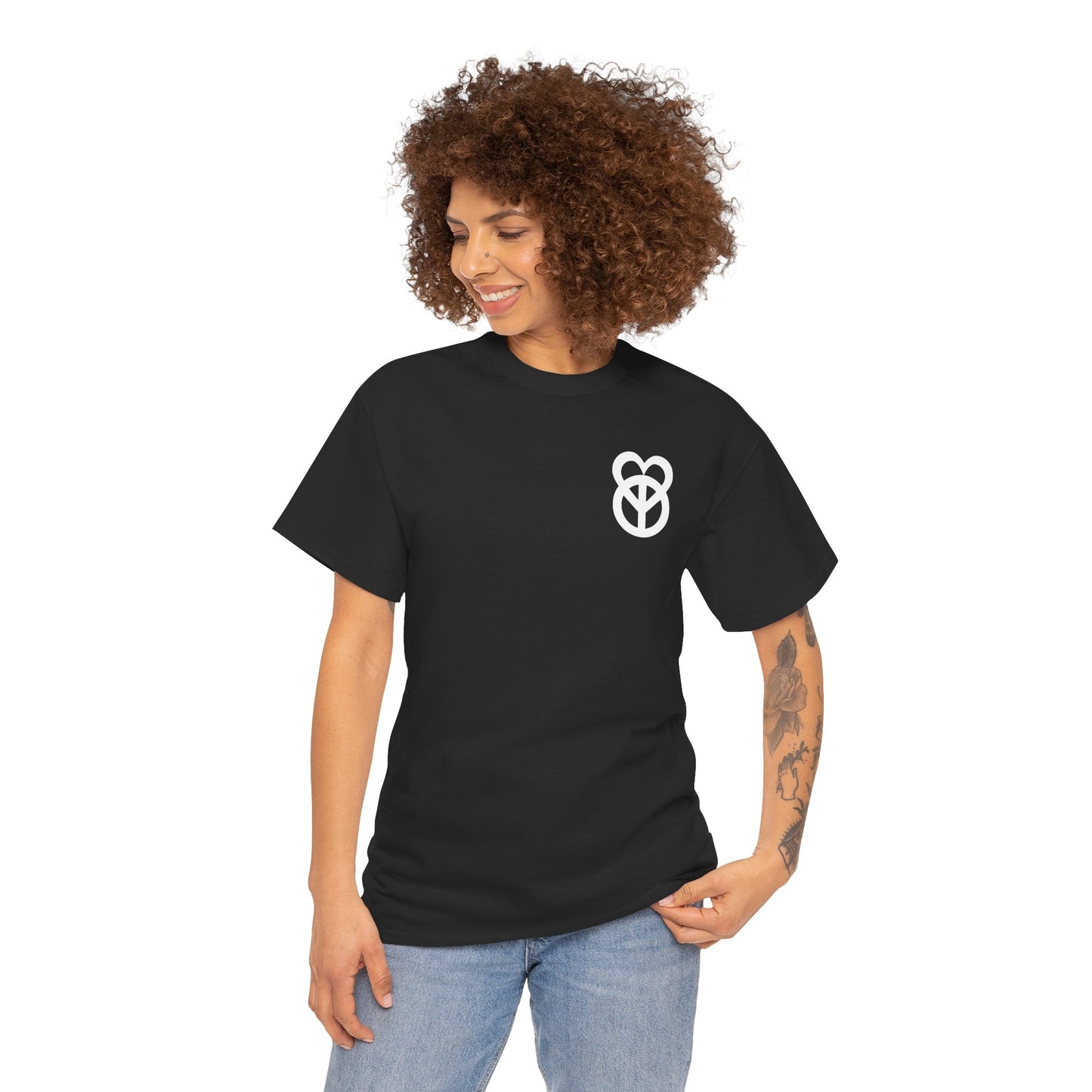 KEEP PEACE AND LOVE ON Unisex Heavy Cotton Tee