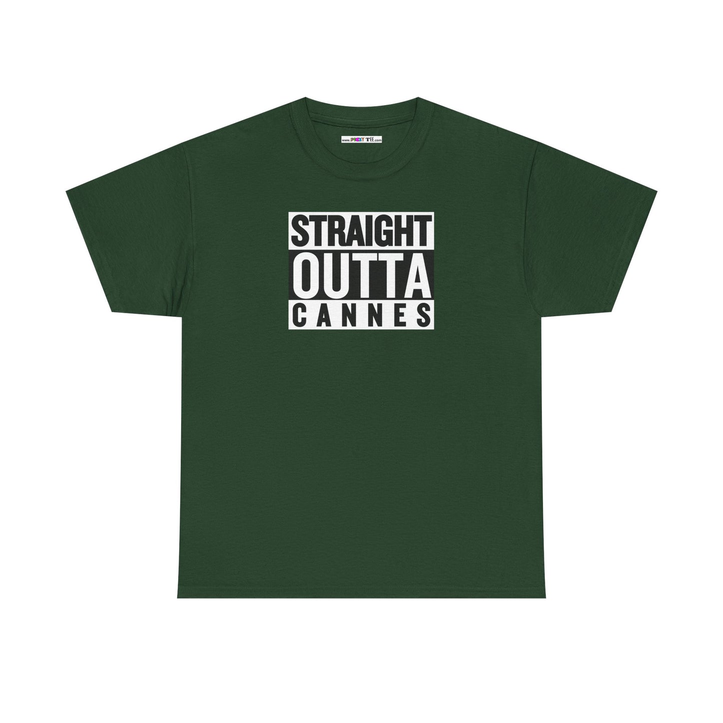 STRAIGHT OUTTA CANNES Unisex Heavy Cotton Tee