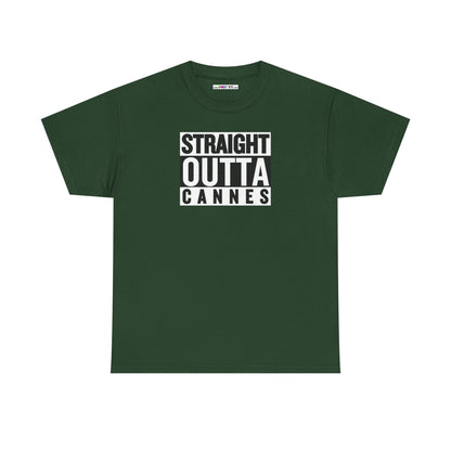 STRAIGHT OUTTA CANNES Unisex Heavy Cotton Tee