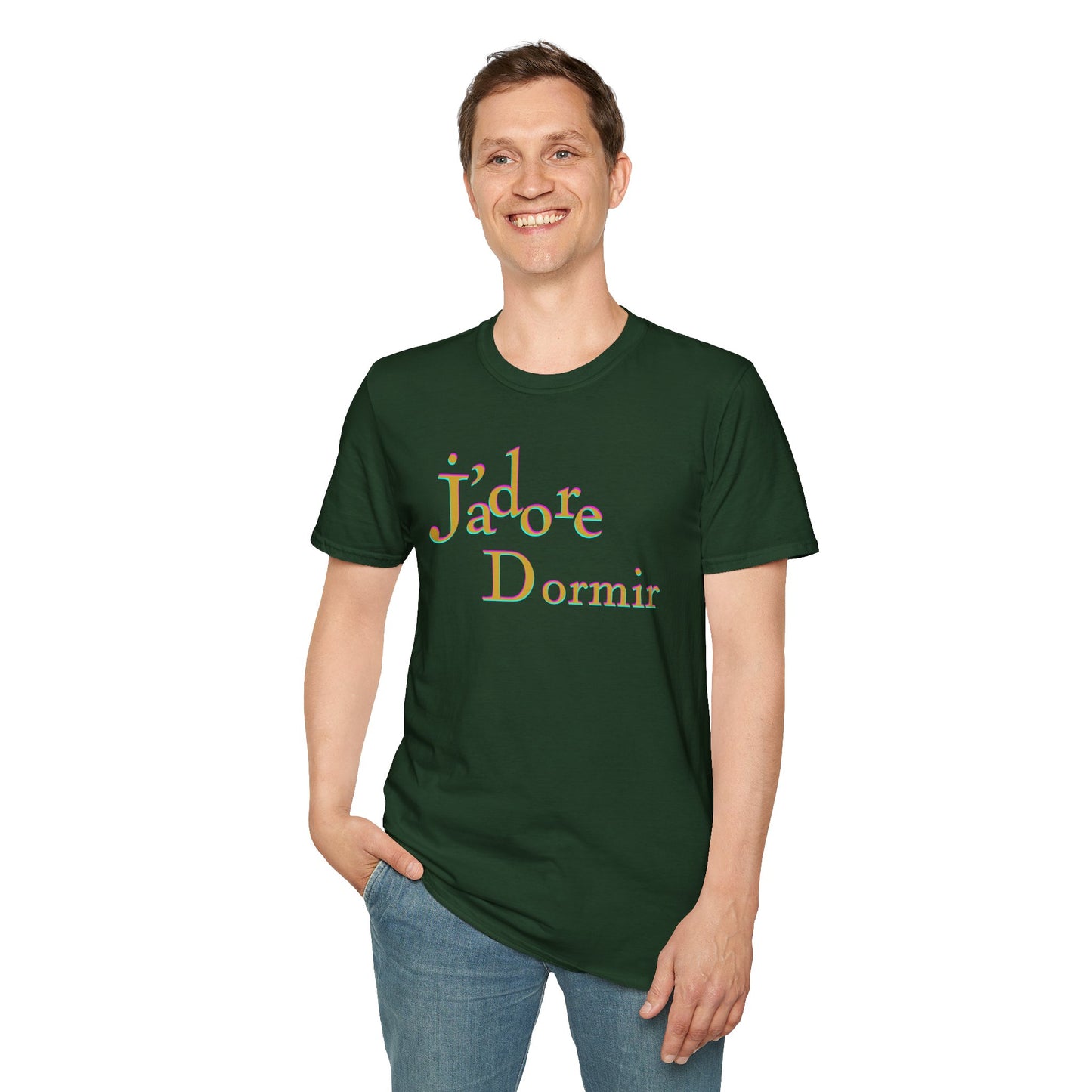 J'adore Dormir Unisex Softstyle 100% Cotton T-Shirt