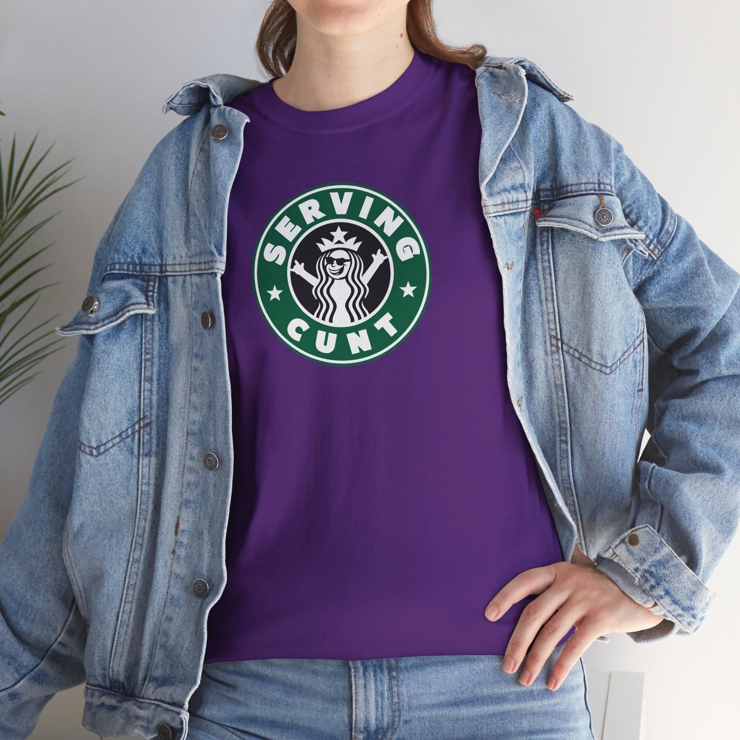 SERVINGCUNT Unisex Heavy Cotton Tee