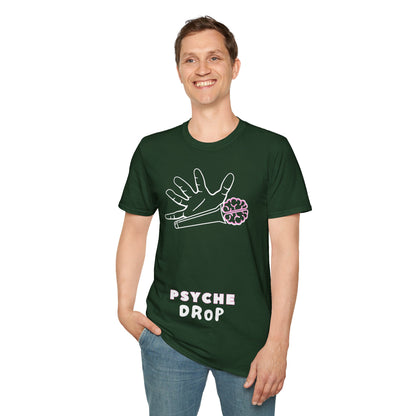 PSYCHE drop Unisex Softstyle 100% Cotton T-Shirt