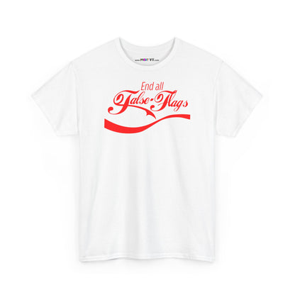 End all False Flags Unisex Heavy Cotton Tee