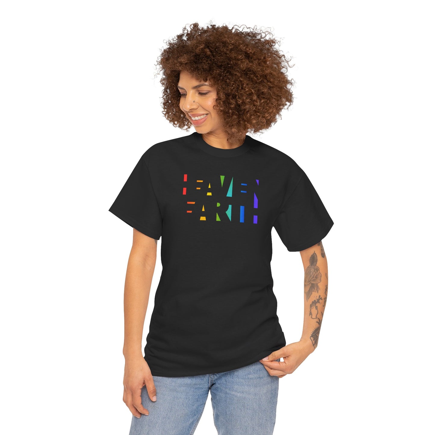 HEAVEN ON EARTH Unisex Heavy Cotton Tee — here now.