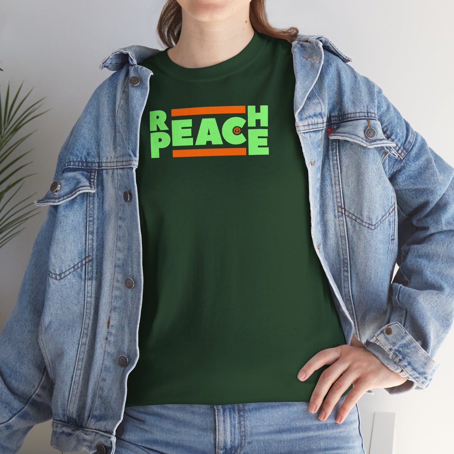 REACH PEACE Unisex Heavy Cotton Tee