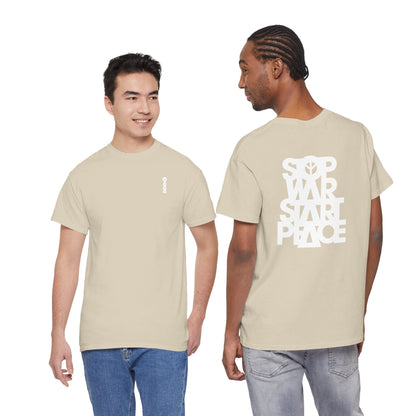 STOP WAR START PEACE Unisex Heavy Cotton Tee