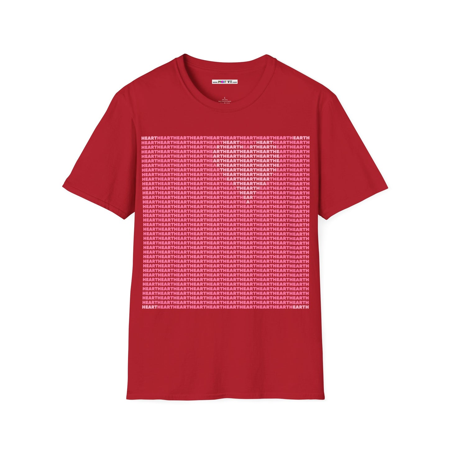 I HEART EARTH Unisex Softstyle 100% Cotton T-Shirt