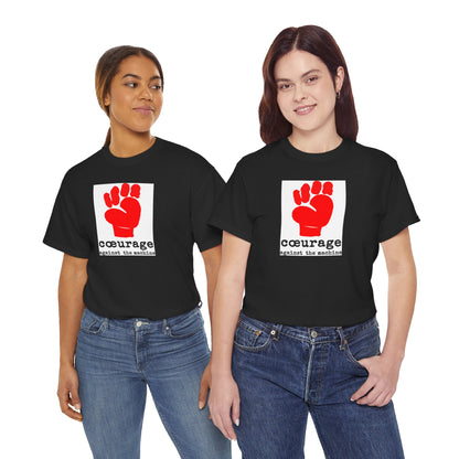 cœurage against the machine Unisex Heavy Cotton Tee