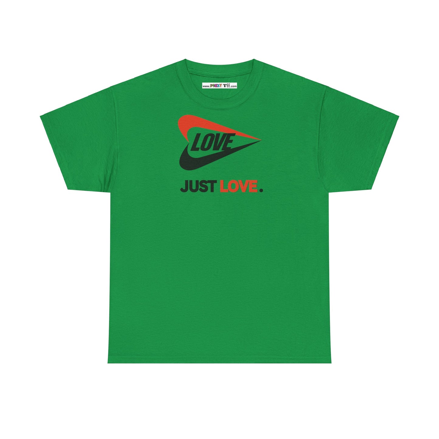 LOVE JUST LOVE. Unisex Heavy Cotton Tee