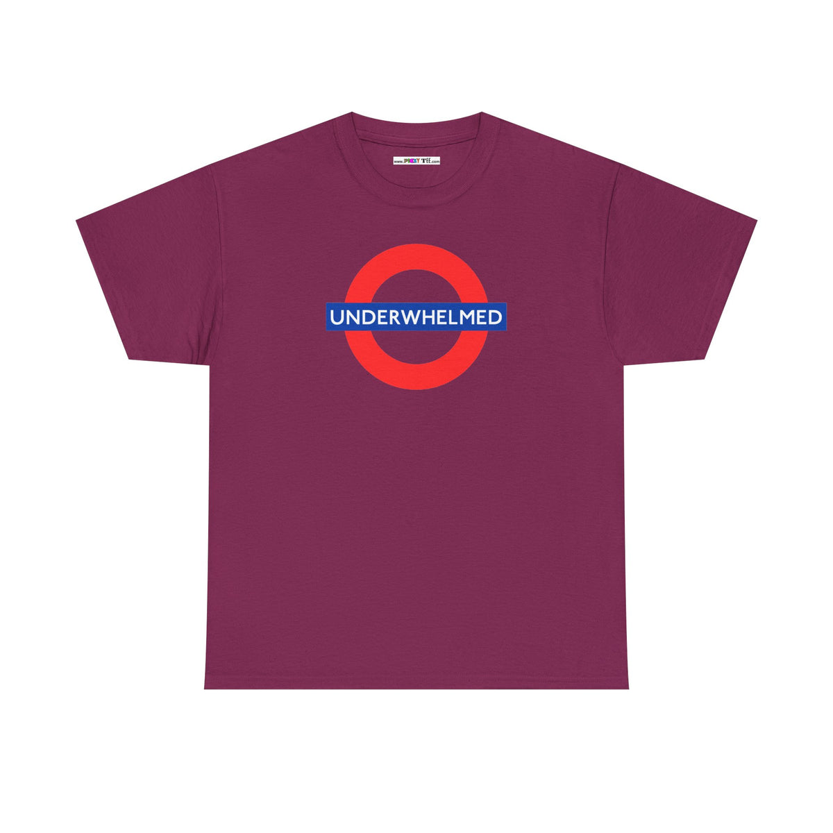 UNDERWHELMED Unisex Heavy Cotton Tee