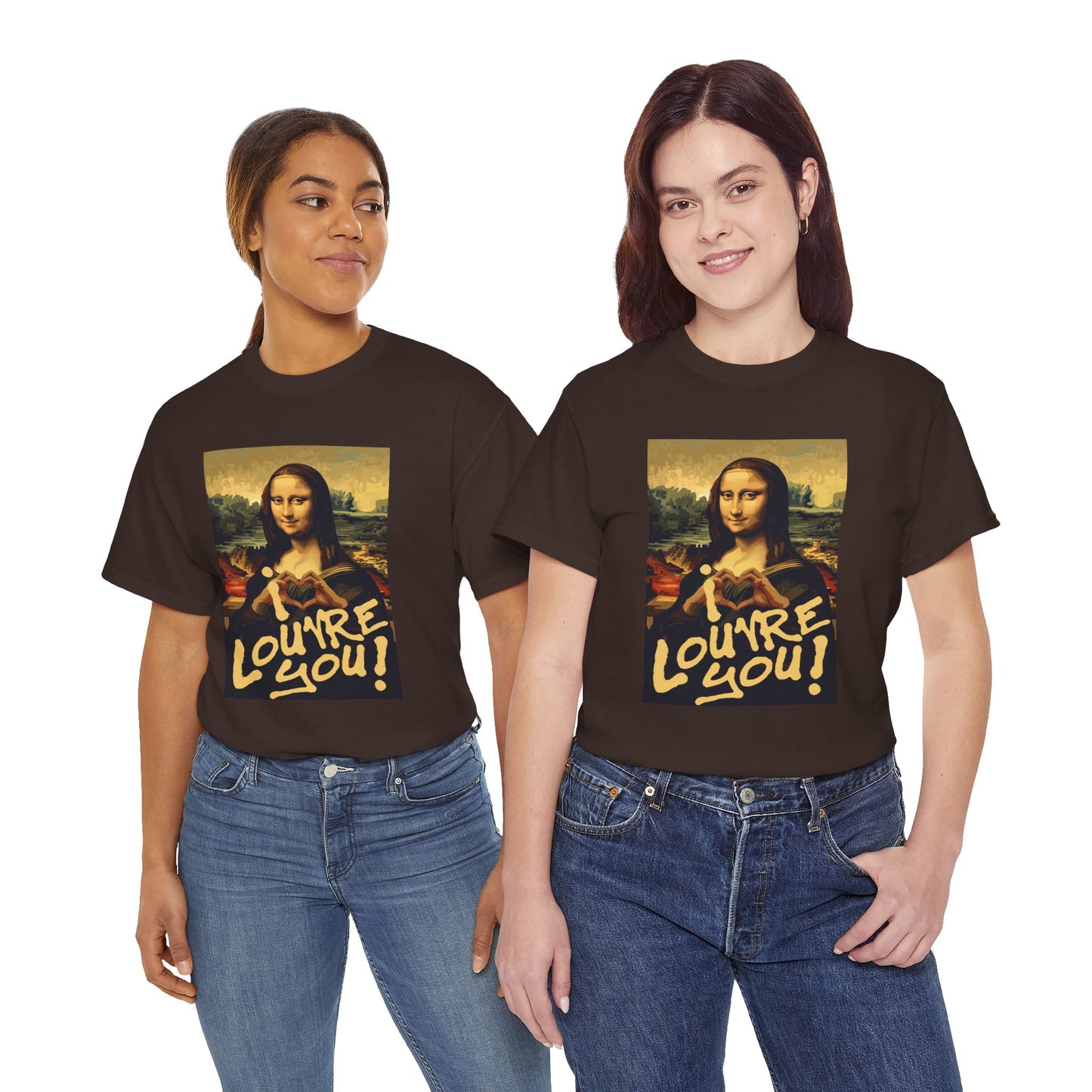 I LOUVRE YOU! Unisex Heavy Cotton Tee