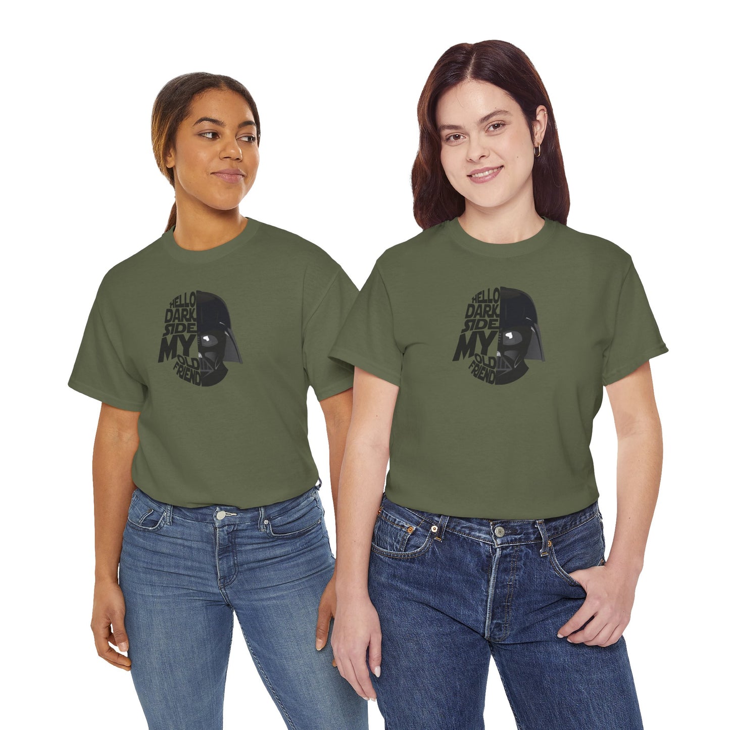HELLO DARKSIDE MY OLD FRIEND Unisex Heavy Cotton Tee