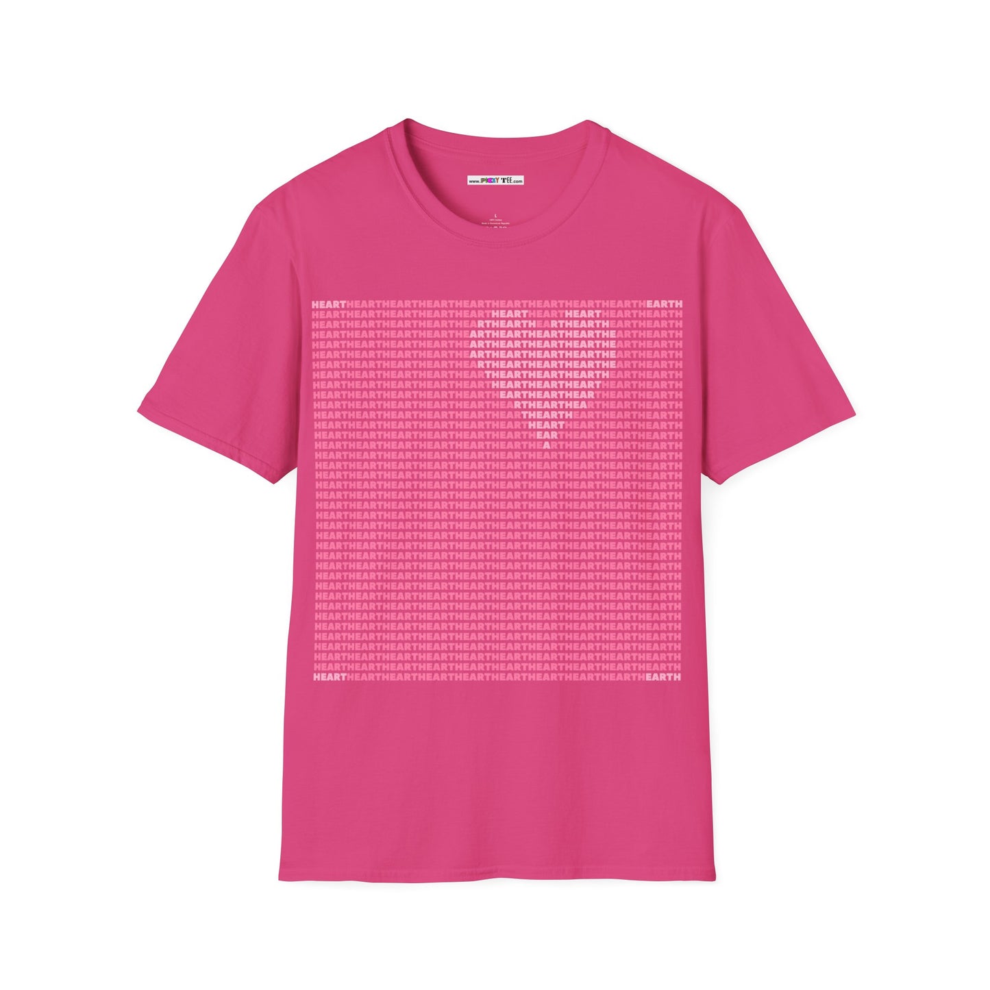 I HEART EARTH Unisex Softstyle 100% Cotton T-Shirt