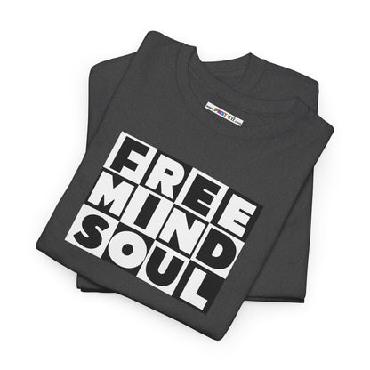 FREE MIND SOUL Unisex Heavy Cotton Tee