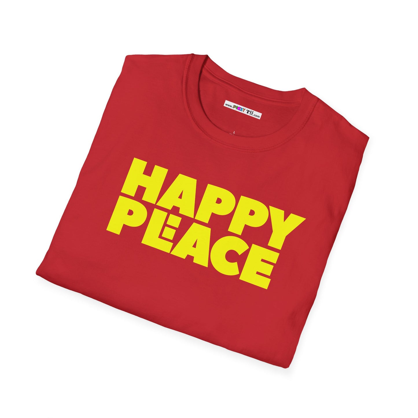 HAPPY PLACE/PEACE Unisex Softstyle 100% Cotton T-Shirt