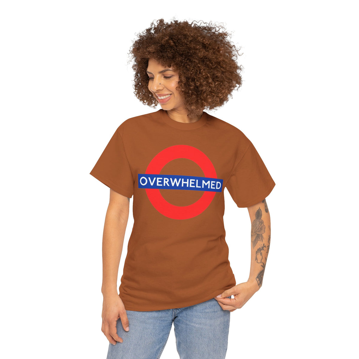 OVERWHELMED Unisex Heavy Cotton Tee