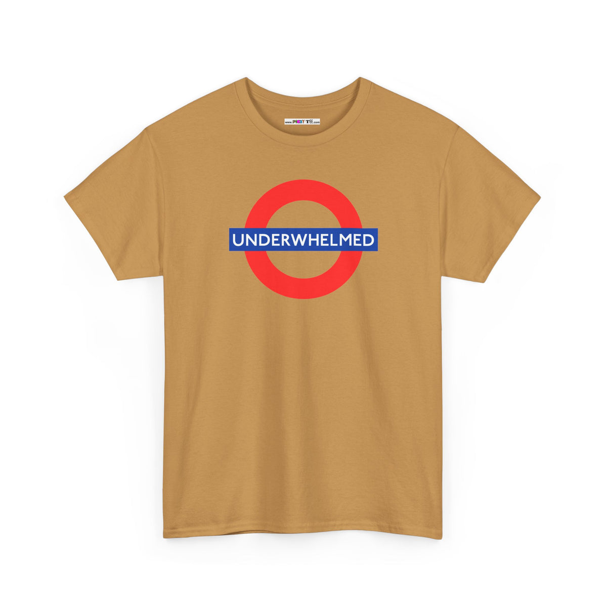 UNDERWHELMED Unisex Heavy Cotton Tee