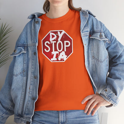 STOP DYSTOPIA Unisex Heavy Cotton Tee