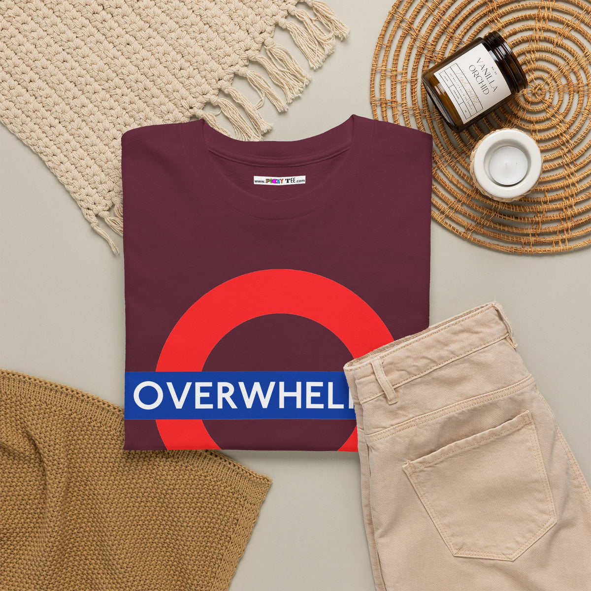 OVERWHELMED Unisex Heavy Cotton Tee