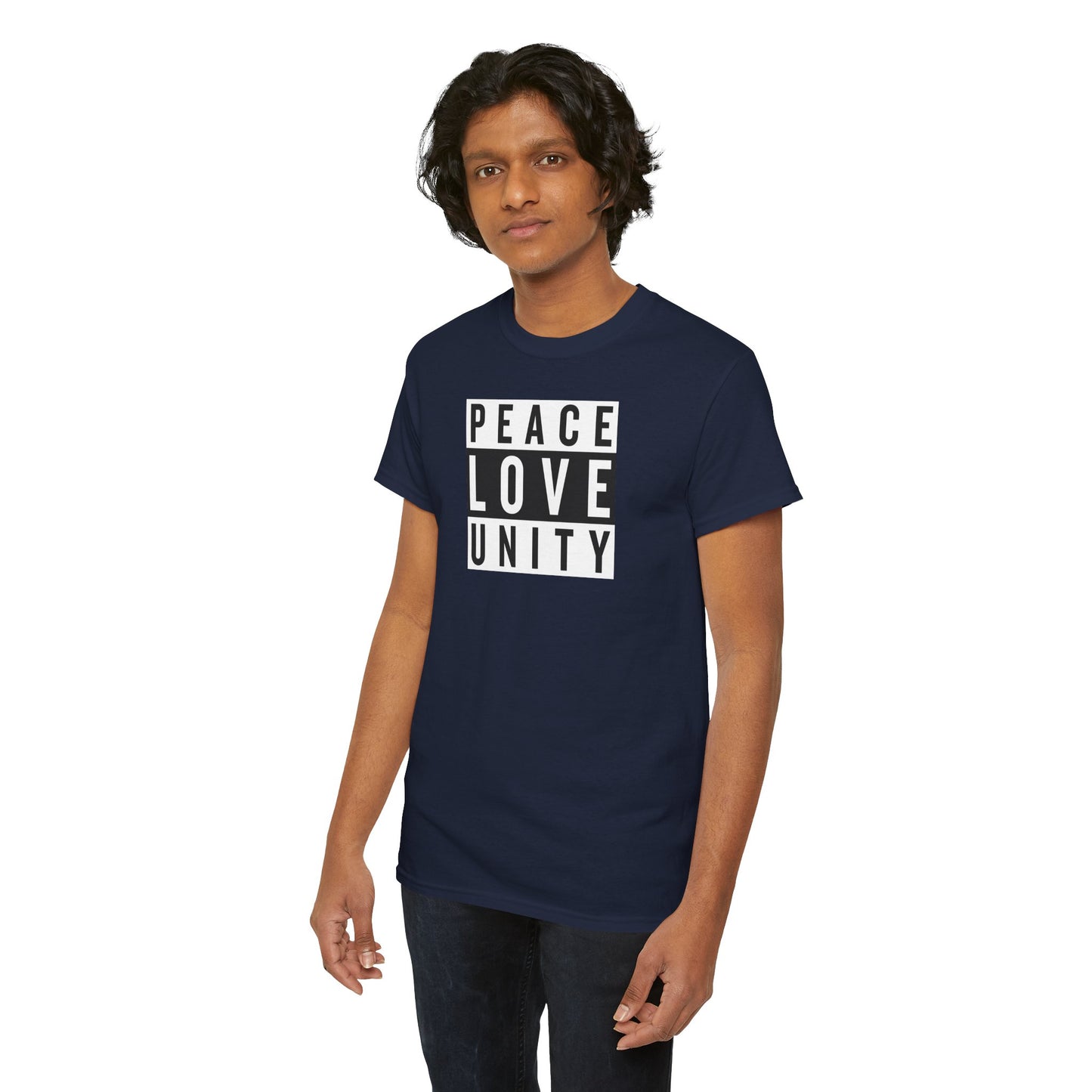 PEACELOVEUNITY Unisex Heavy Cotton Tee