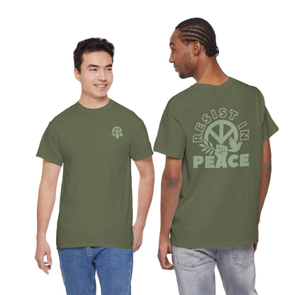 RESIST IN PEACE Unisex Heavy Cotton Tee