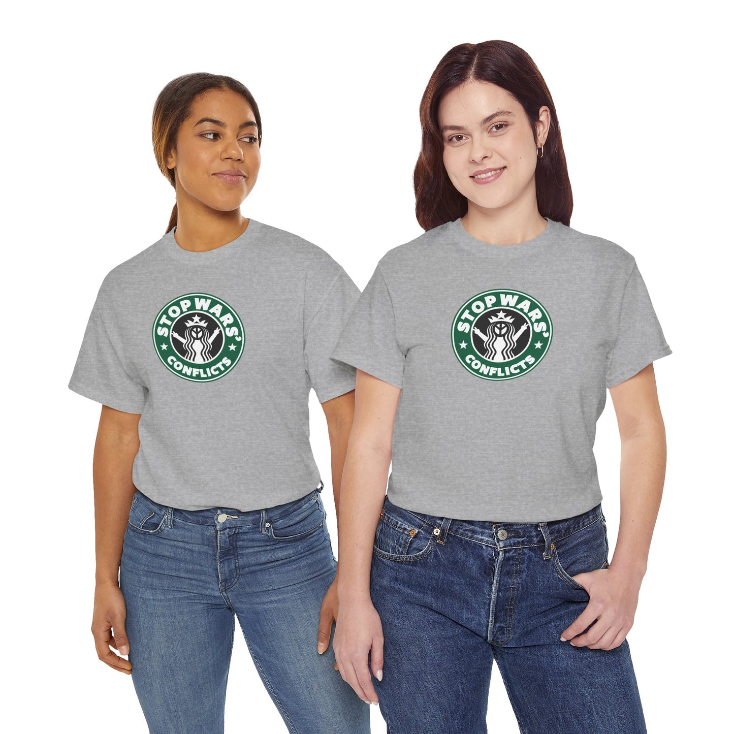 STOP WARS' CONFLICTS Unisex Heavy Cotton Tee