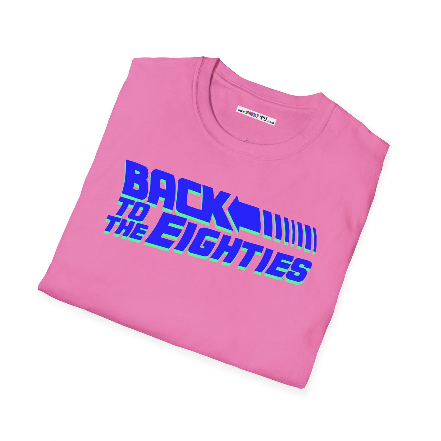 BACK TO THE EIGHTIES Unisex Softstyle 100% Cotton T-Shirt