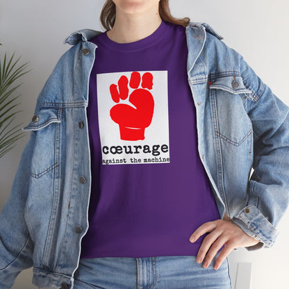 cœurage against the machine Unisex Heavy Cotton Tee