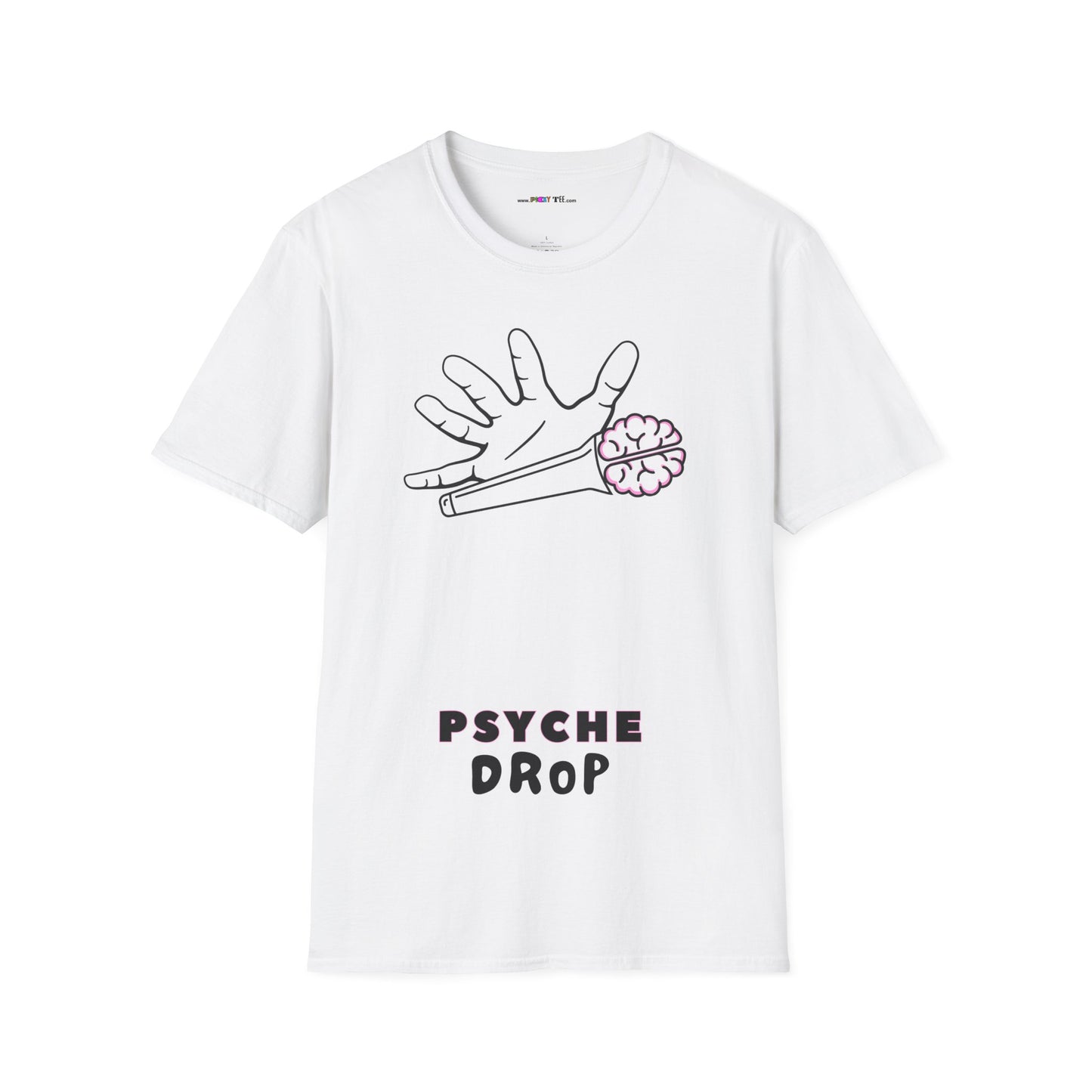 PSYCHE drop Unisex Softstyle 100% Cotton T-Shirt