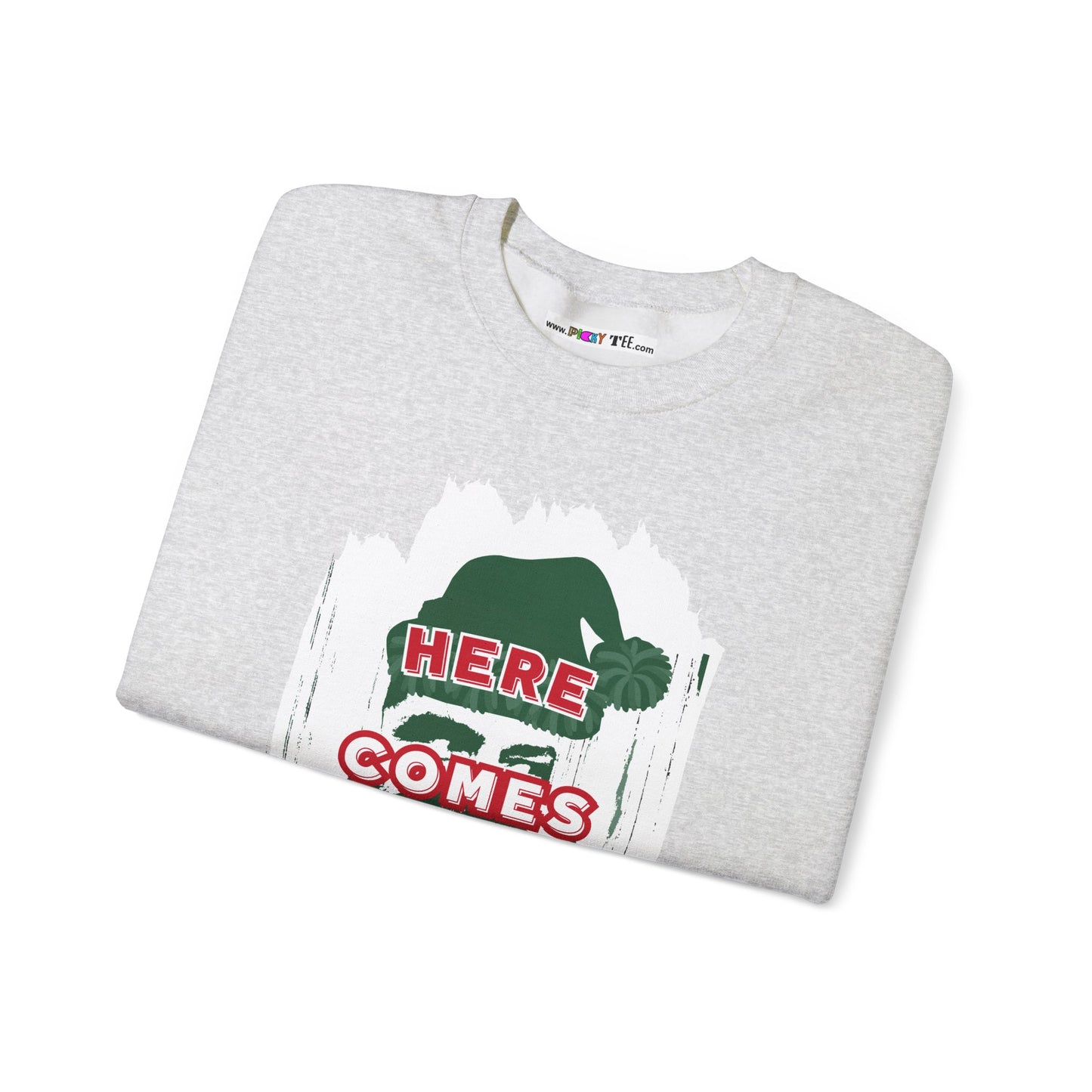 HERE COMES JOLLY! Unisex Heavy Blend™ Crewneck Sweatshirt