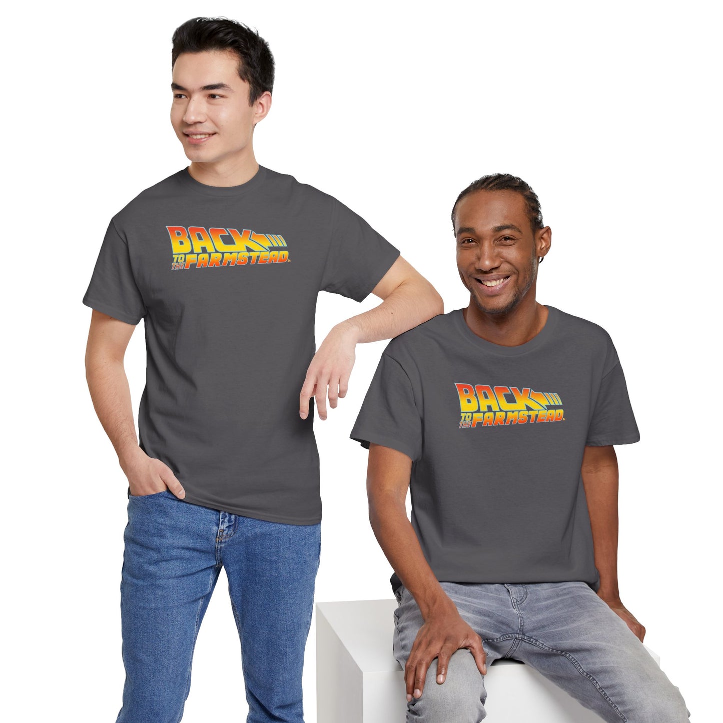 BACK TO THE FARMSTEAD Unisex Heavy Cotton Tee