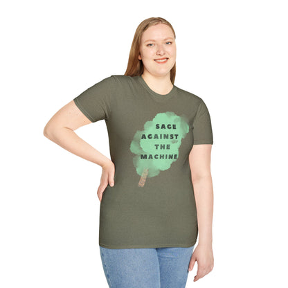 SAGE AGAINST THE MACHINE Unisex Softstyle 100% Cotton T-Shirt