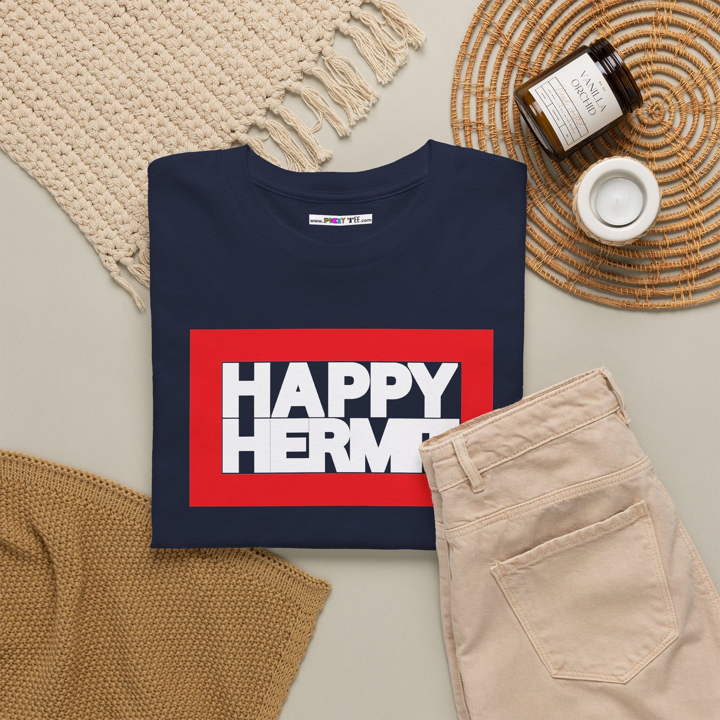 HAPPY HERMIT Unisex Heavy Cotton Tee