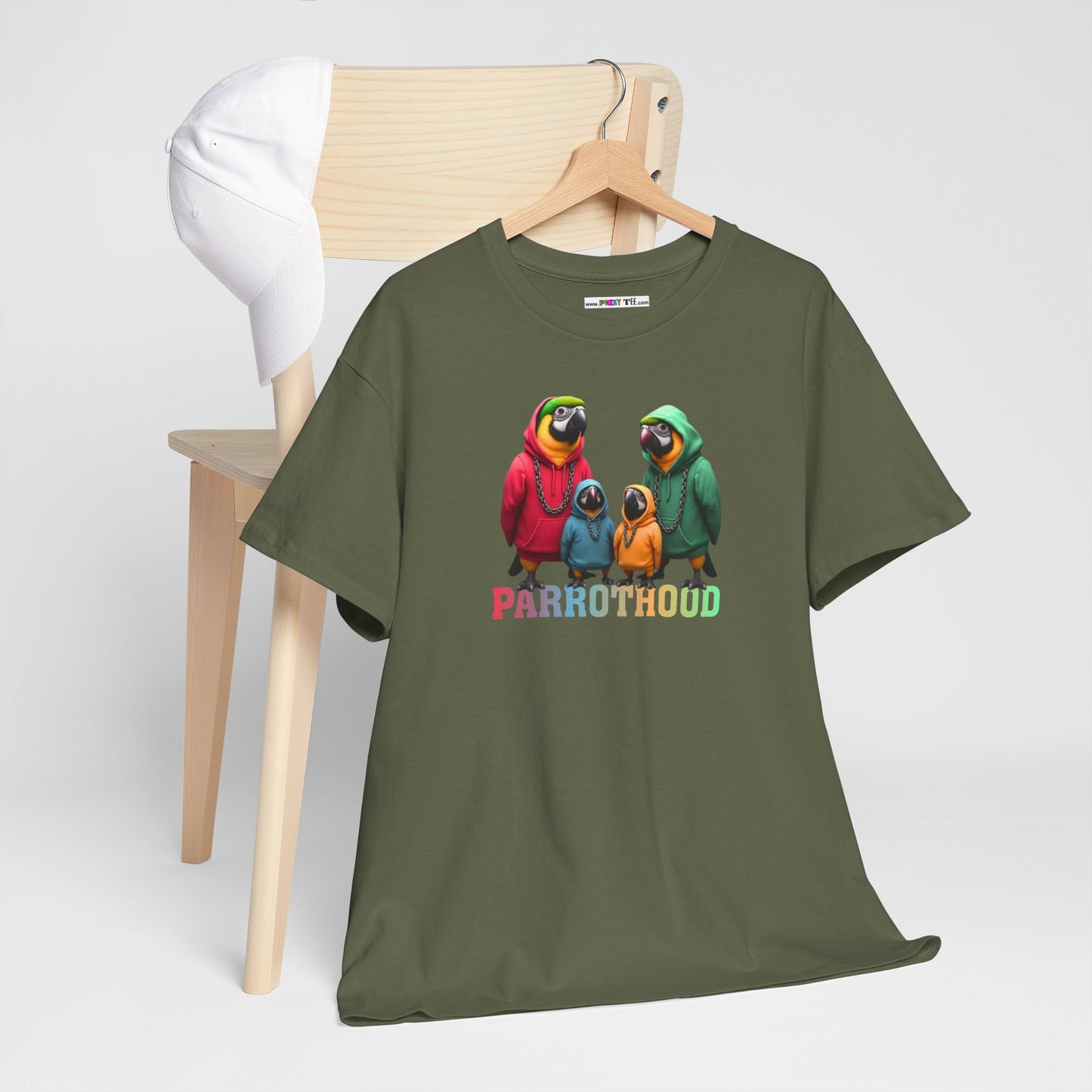 PARROTHOOD Unisex Heavy Cotton Tee