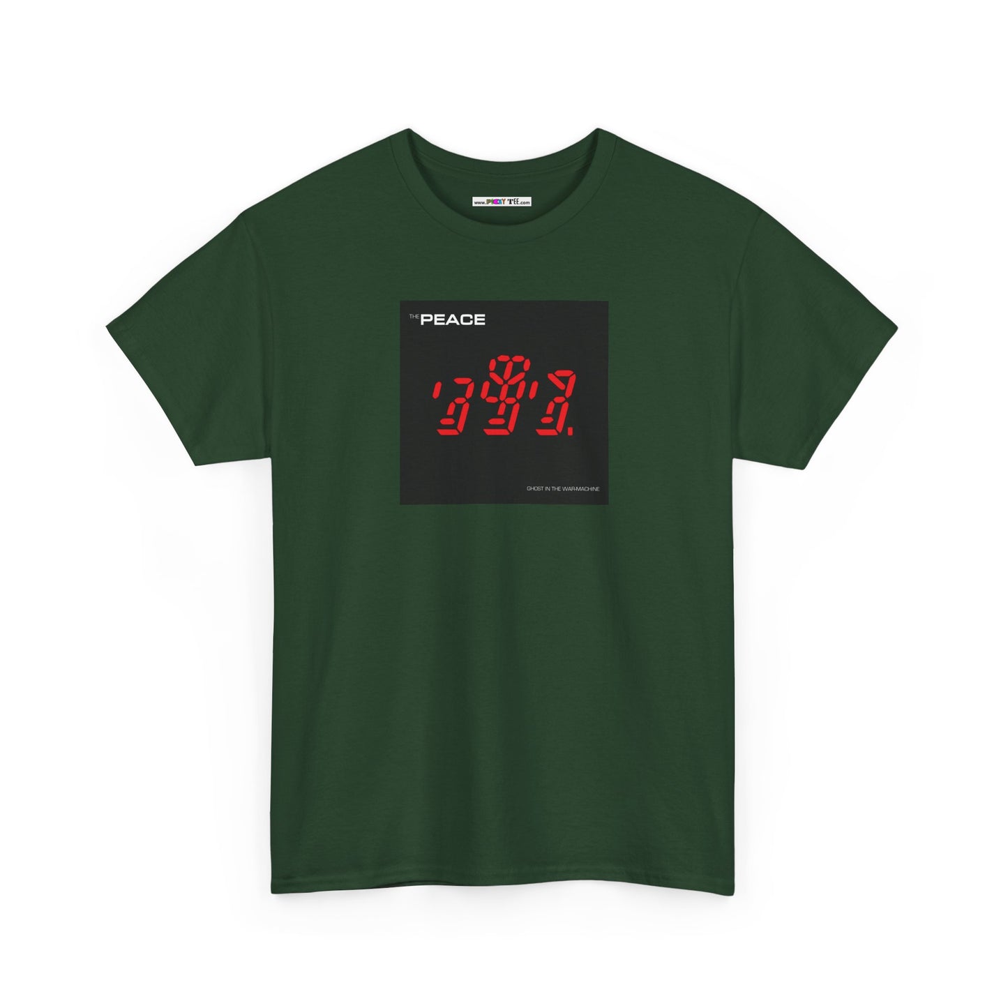 the PEACE ghost in the war-machine Unisex Heavy Cotton Tee