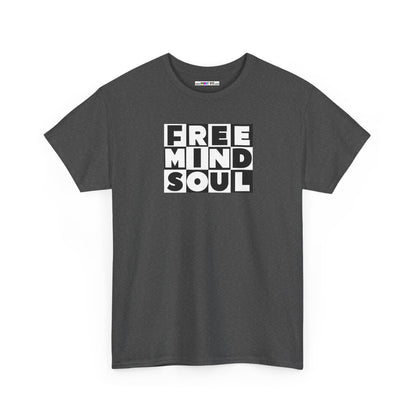 FREE MIND SOUL Unisex Heavy Cotton Tee