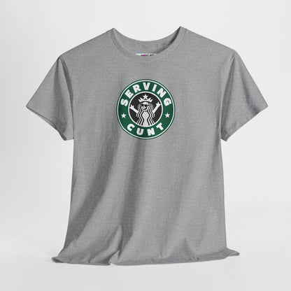 SERVINGCUNT Unisex Heavy Cotton Tee