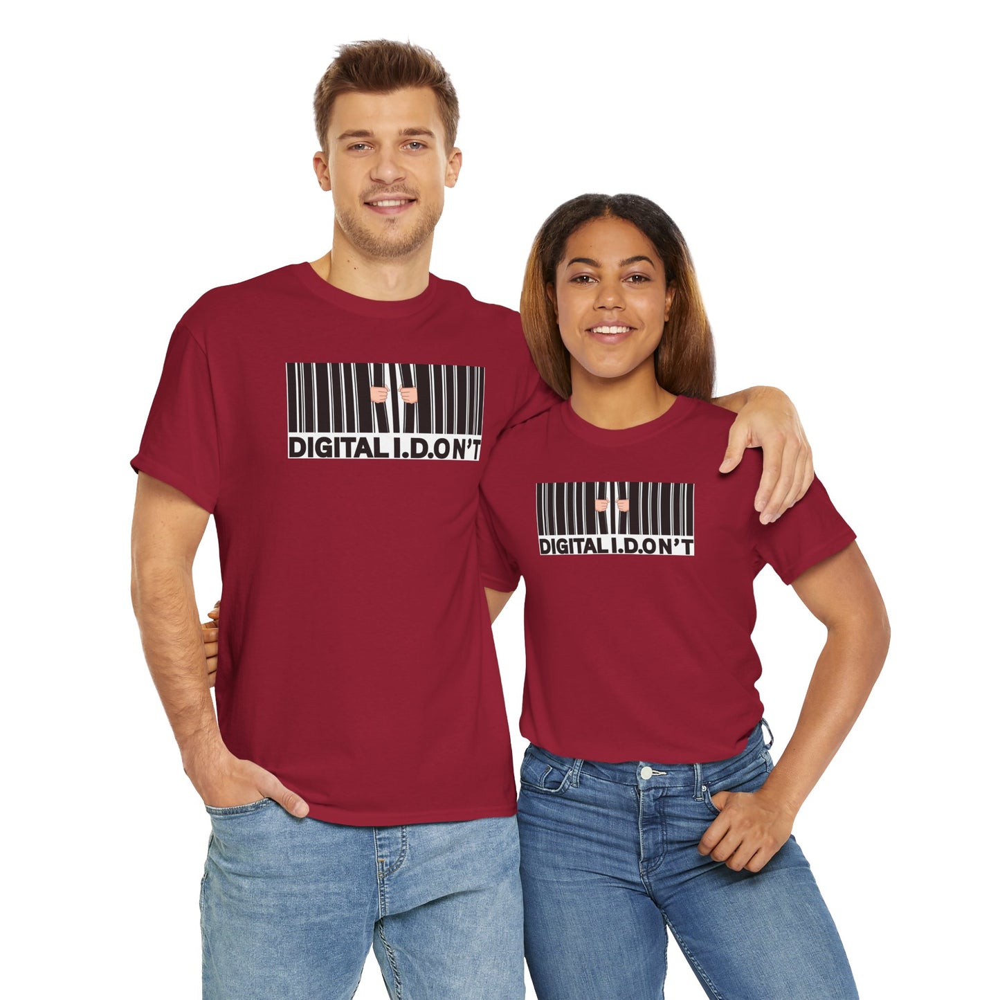 DIGITAL I.D.ON'T Unisex Heavy Cotton Tee