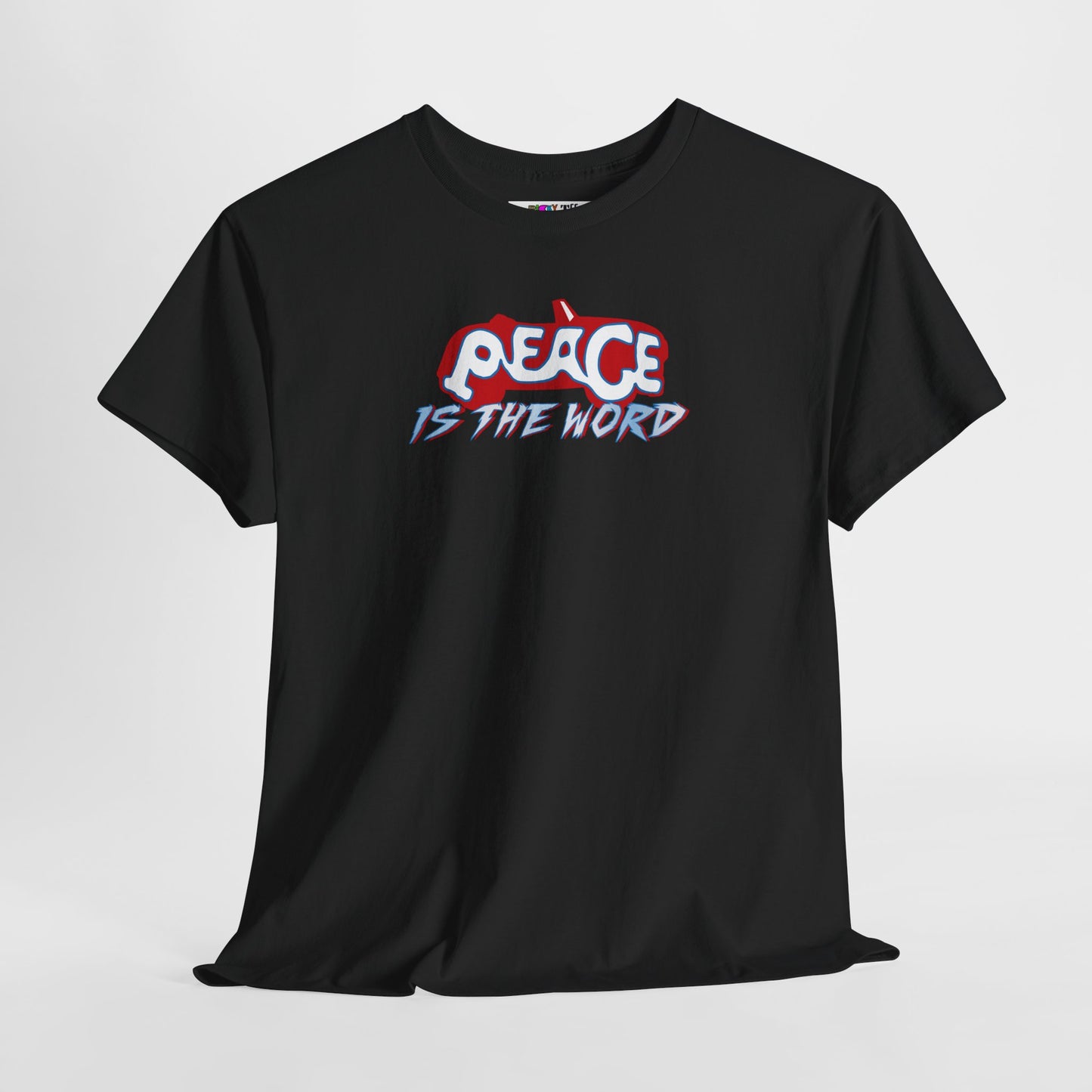 PEACE IS THE WORD Unisex Heavy Cotton Tee
